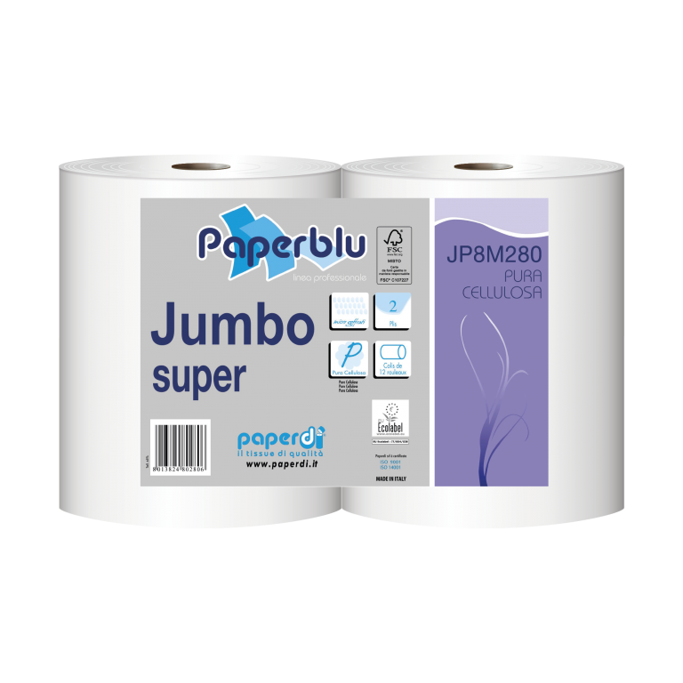 CARTA IGIENICA JUMBO SUPER CELL.280m